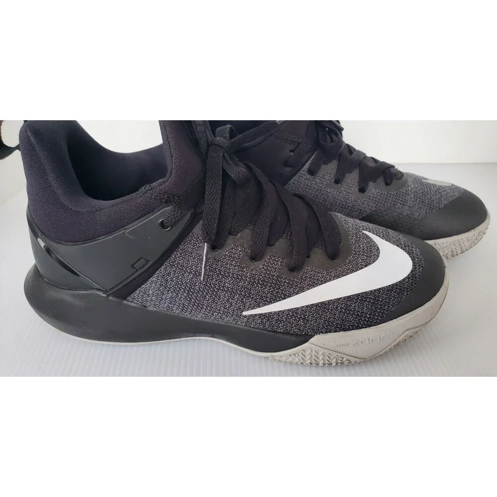 Nike Zoom Shift Mens Basketball Shoes Black Reflective Silver Size US 7 Sneakers